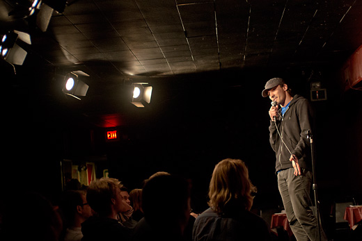 Open mic at the Ann Arbor Comedy Showcase