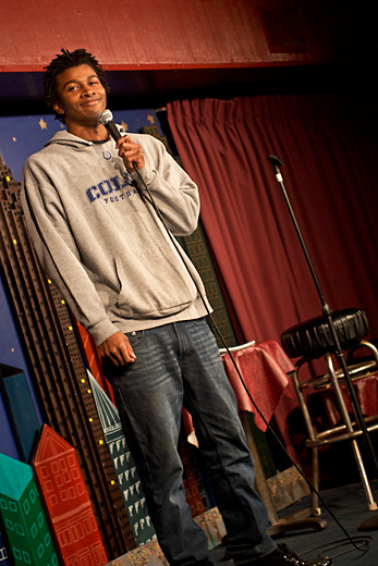 Open mic at the Ann Arbor Comedy Showcase