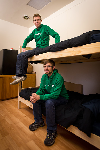 L to R Jesse Vollmar and Brad Koch at the FarmLogs office