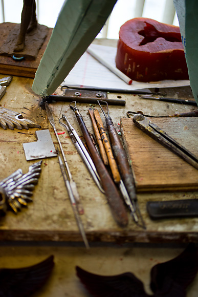 Sculptor Tad McKillop's Ann Arbor studio