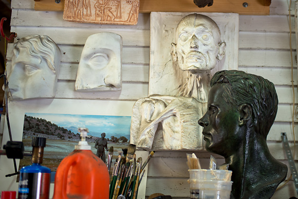 Sculptor Tad McKillop's Ann Arbor studio