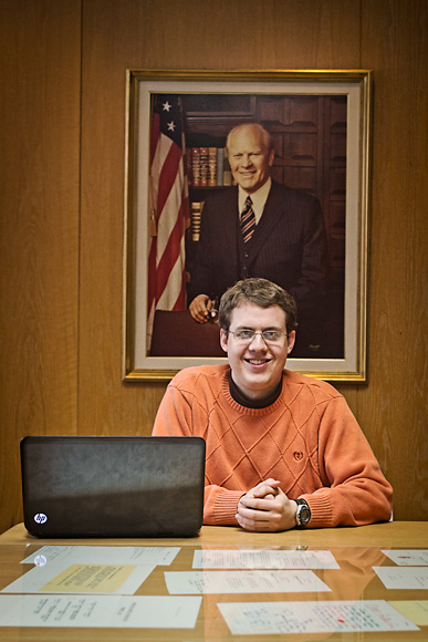 Michael Barera at the Gerald R. Ford Library