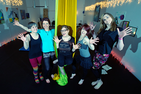 L ro R Katie Livingston, Veronica Callan, Anne Ryan, Lia Lilley and Zoe Lindsey