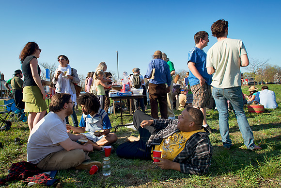 May Day festivities at Water Street