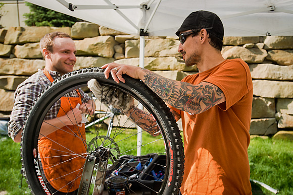 Ben Schultz and Jimmy Raggett at Common Cycle