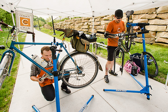 Ben Schultz and Jimmy Raggett at Common Cycle