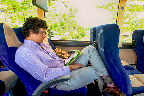 Daniel Reckan on the AirRide to Detroit Metro Airport