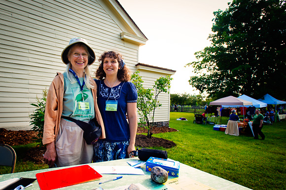 Jeannine Palms and Fruma Taub at Cobblestone Farm Market