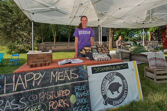 Martha Alves of Bending Sickle Community Farm at Cobblestone Farm Market