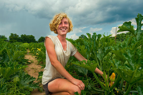 Lizzy Olenzek at Tantre Farm