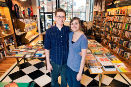 Mike and Hilary Gustafson at Literati Bookstore