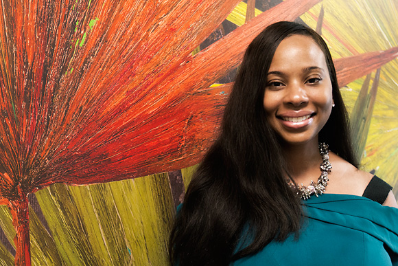 Anistia Thomas at her office in Ann Arbor