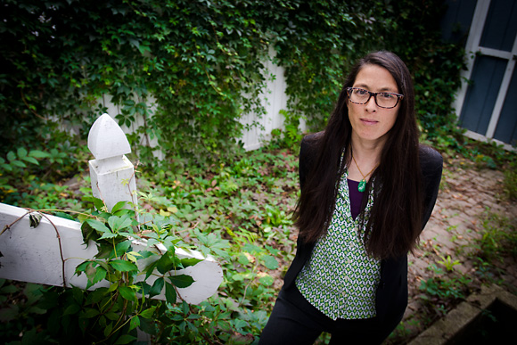 Leslie Raymond at the Ann Arbor Film Festival Office