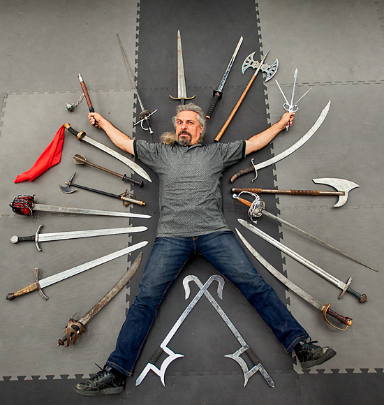 Chris Barbeau has a sword problem at Ringstar Studio