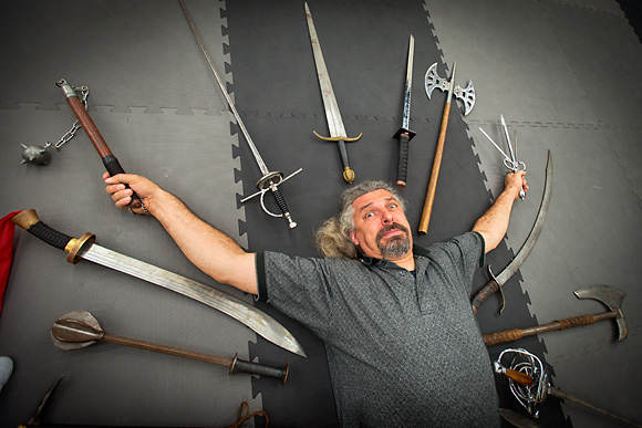 Chris Barbeau has a sword problem at Ringstar Studio
