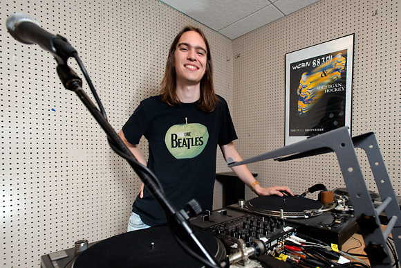 Development Director Cameron Bothner at WCBN