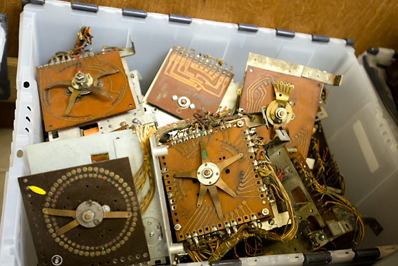 The repair room at the Ann Arbor Pinball Museum