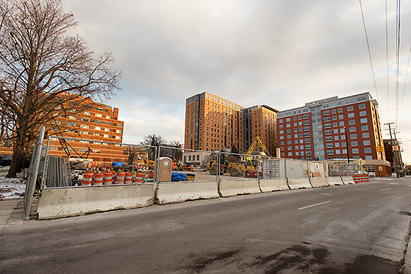 The site of the 413 E Huron development