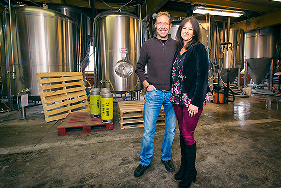 Matt and Rene Greff at the Corner Brewery in Ypsilanti