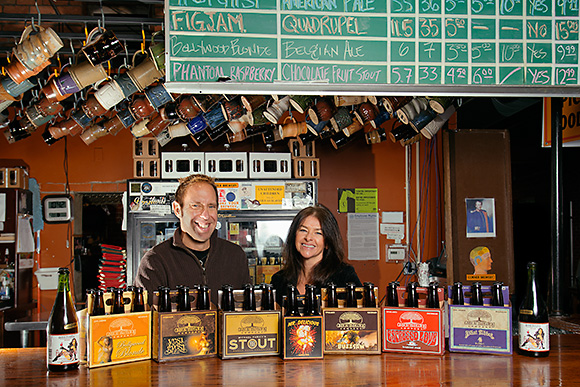 Matt and Rene Greff at Corner Brewery, Ypsilanti