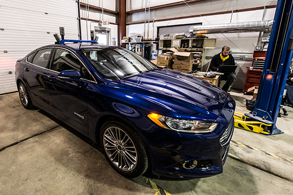 A Ford Fusion Hybrid Automated Next Generation Vehicle at U of M