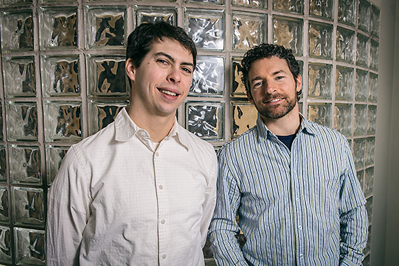 Gregg Hammerman and Andrew Bank at Larky's downtown Ann Arbor offices