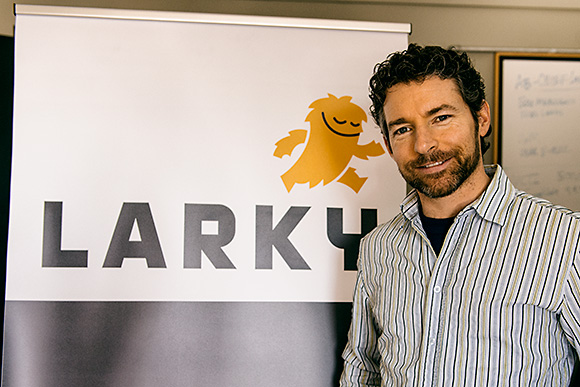 Andrew Bank at Larky's downtown Ann Arbor offices