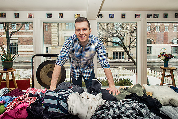 Ryan Gourley at the A2Share Clothing Swap at Canterbury House