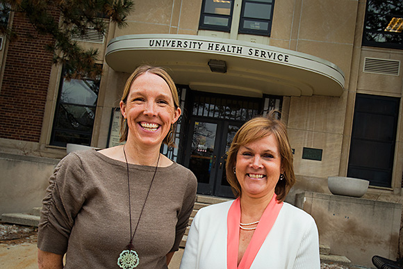 L to R Joy Pehlke and Mary Jo Desprez