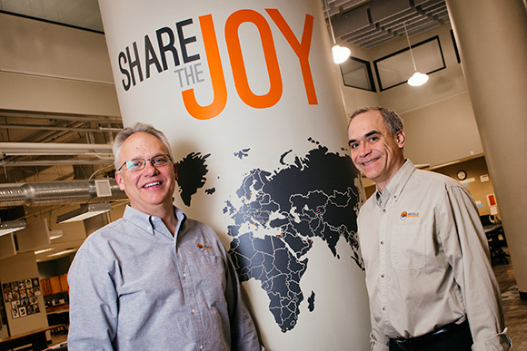 Richard Sheridan with Menlo Innovations COO James Goebel
