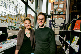 Hilary Lowe and Michael Gustafson at Literati Bookstore