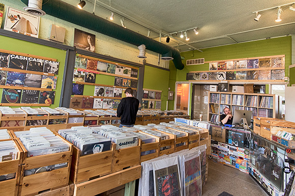 Underground Sounds, one of three record stores in downtown Ann Arbor