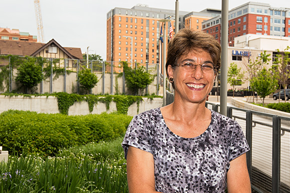 City of Ann Arbor Parks Planner Amy Kuras at City Hall