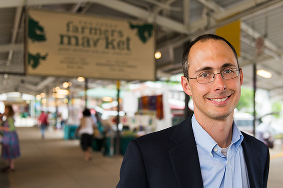 Chuck Warpehoski at Ann Arbor Farmers Market