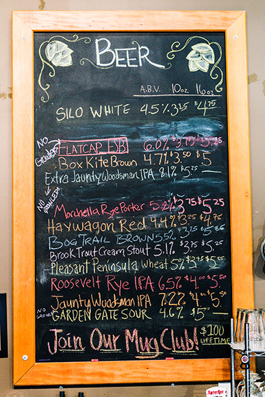 Beers on tap at the Chelsea Alehouse