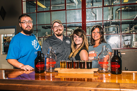 Paul Perdomo, Chris Martinson, Michelle Keasal and Dawn Elandt at the Chelsea Alehouse 