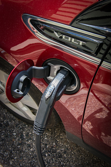 Matt Grocoff charging his Chevrolet Volt