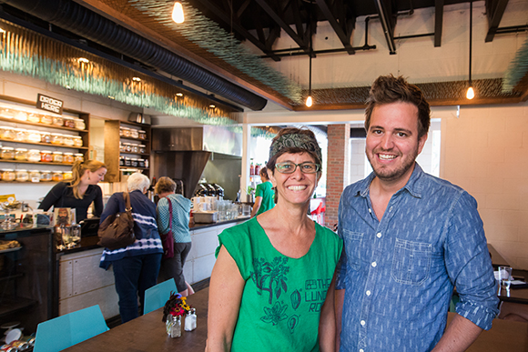 Phillis Engelbert and Joel Panozzo at The Lunch Room