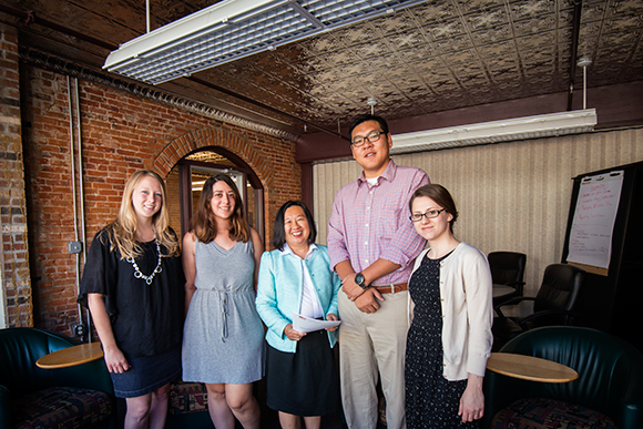 Molly Leonard with the staff of Sensei Change Associates at SPARK East