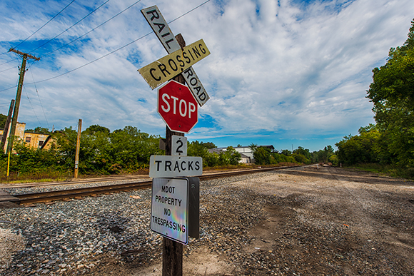 Looking North from the proposed North Main Street location