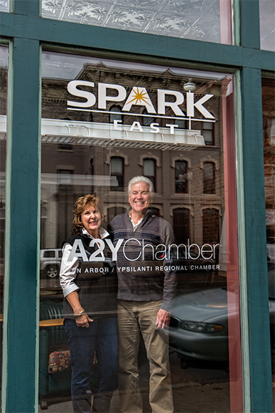 Donna Gilkey-Lavin and Manuel Lavin at SPARK East