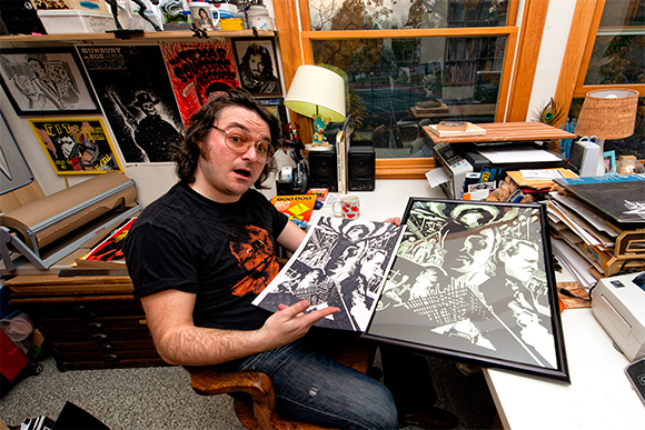 Jeremy Wheeler in his studio