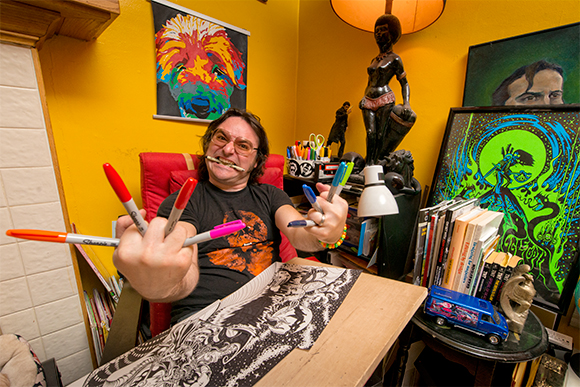 Jeremy Wheeler at his drawing board