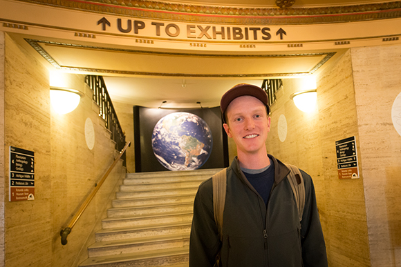 Charlie Engelman at the U of M Museum of Natural History