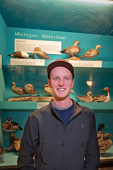 Charlie Engelman at the U of M Museum of Natural History