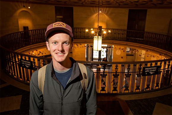 Charlie Engelman at the U of M Museum of Natural History