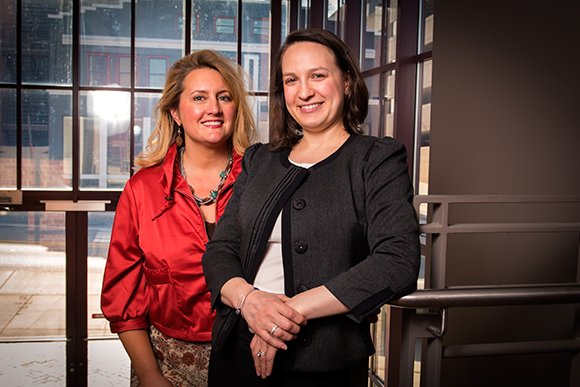 Shelley Strickland and Jillian Rosen of the Ann Arbor Community Foundation