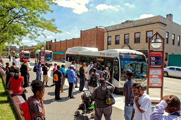 Blake Transit Center in downtown Ypsilanti