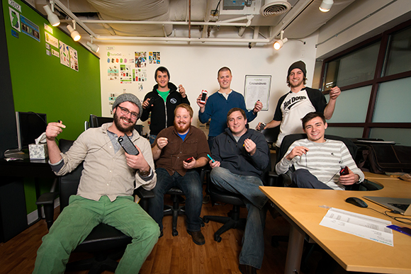 L to R  Dean Clancy, Pat Bailey, Tyler Schmidt, Nick Turnbull, Paul Schrems, Christian Groesbeck and Jeremy Lindlbauer of TurtleCell