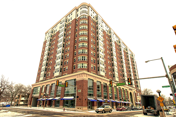 The Landmark development in downtown Ann Arbor